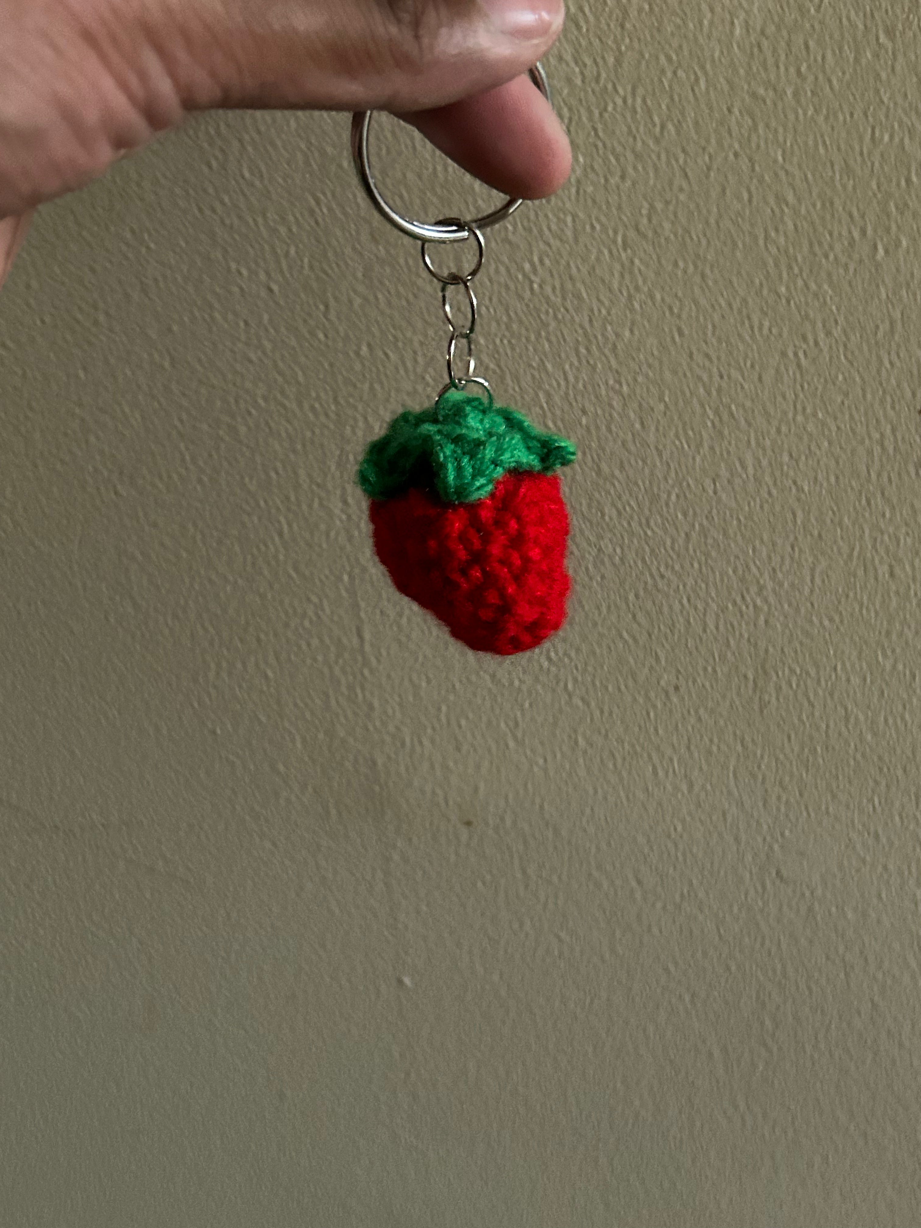 strawberry keychain