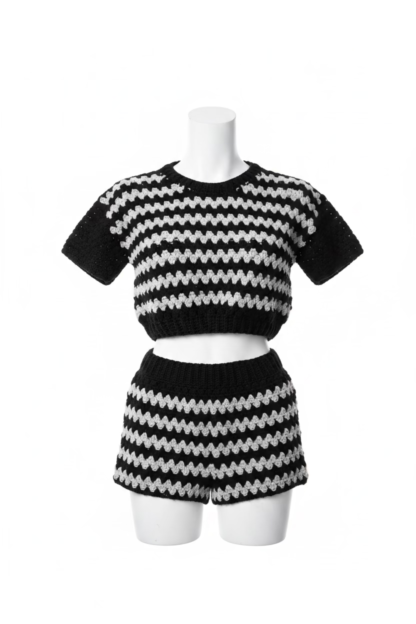 two piece short set