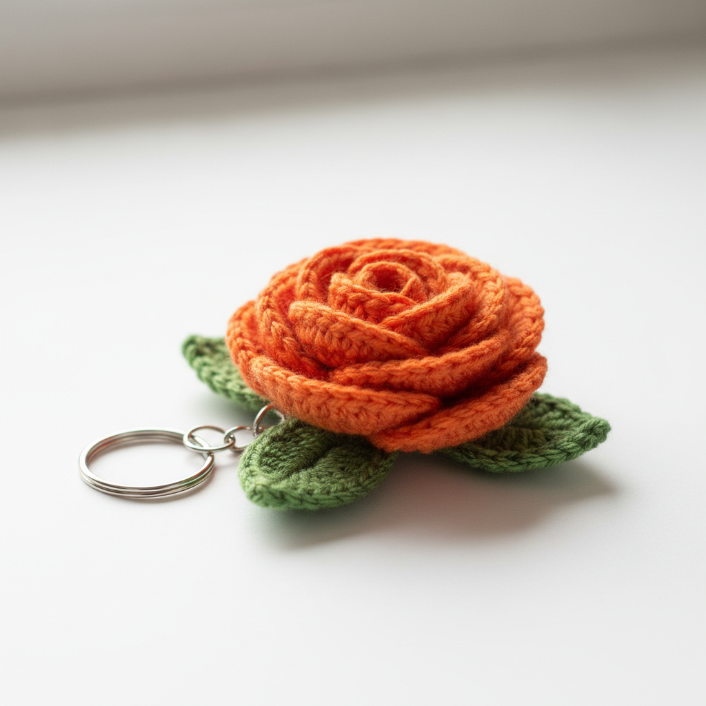 rose keychain