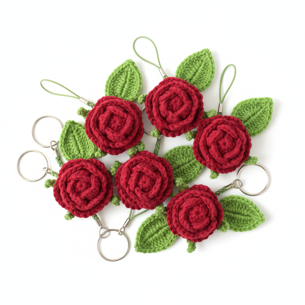 rose keychain