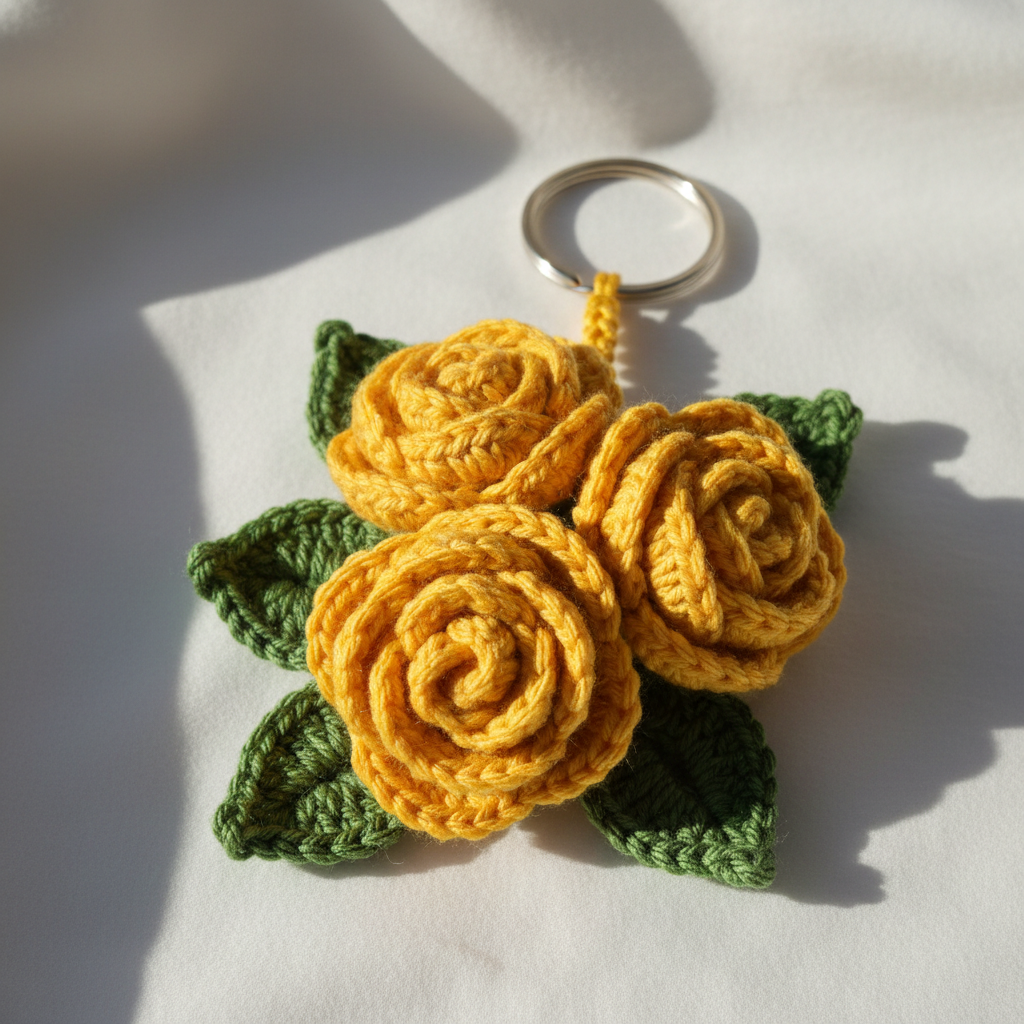 rose keychain